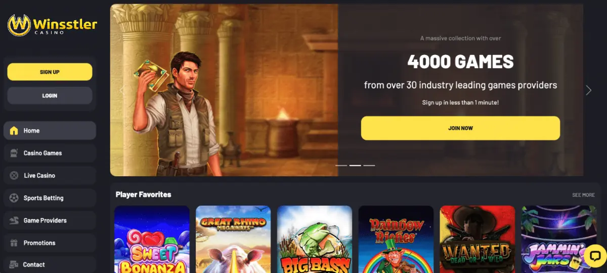 Winstler Casino main page | Conclusion